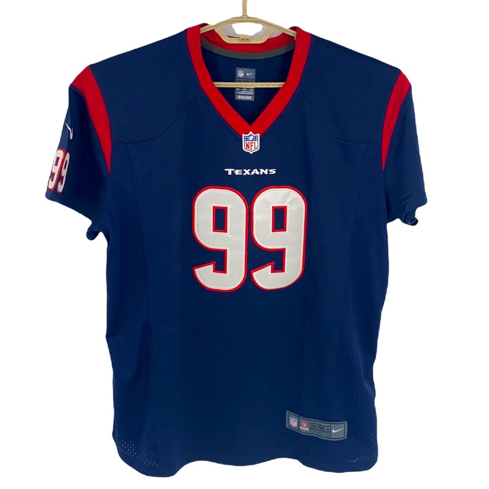 NFL Nike On Field Women’s Red/White/Blue JJ Watt Texans #99 Jersey size XXL